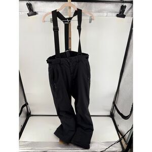 Liquid Snow Pants Suspenders Zip Pockets Black Size M